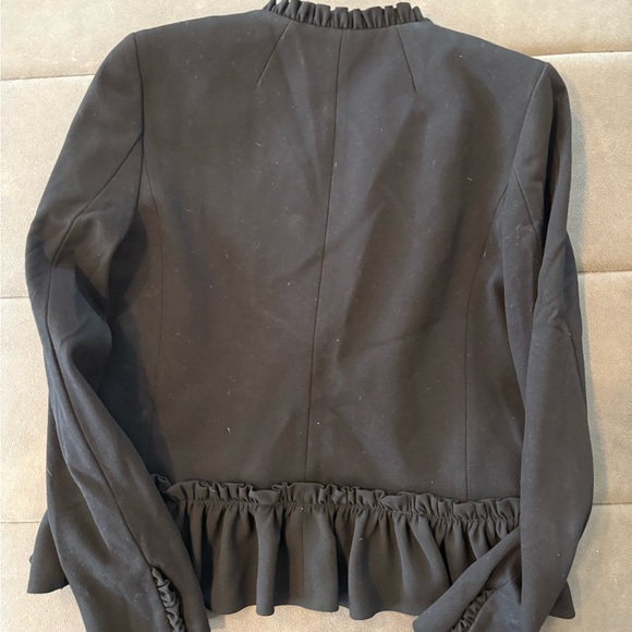 J. Crew Black Ruffled Jacket - Picture 2 of 4